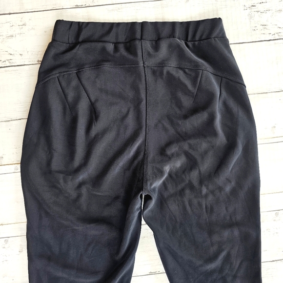 Hot Kiss Black Soft & Stretchy Pullon Pants Leggings Dressy Gold Front Pockets - Picture 6 of 7